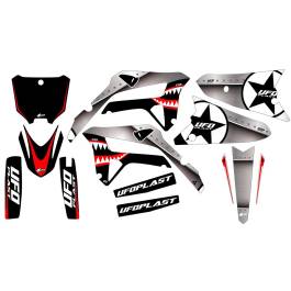 Ufo Thunder Honda Crf Graphics Kit Black Md Racing Products