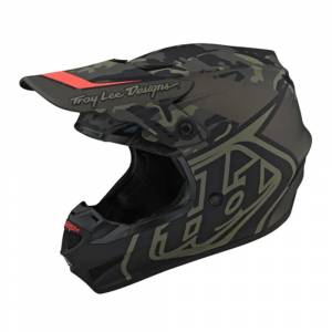 Troy Lee Designs GP Overload Camo Army Green Grey Motocross Helmet