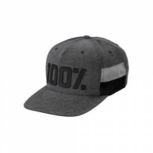 100% Frontier Grey Heather Snapback Hat