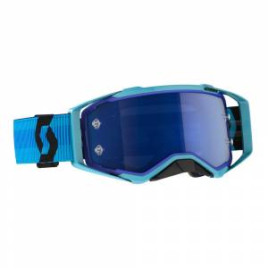 Scott Prospect Blue Black Blue Chrome Lens Motocross Goggles