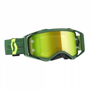 Scott Prospect Green Yellow Yellow Chrome Lens Motocross Goggles