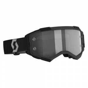 Scott Fury Black Grey Light Sensitive Grey Lens Motocross Goggles