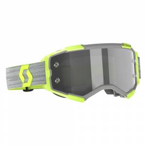 Scott Fury Grey Yellow Light Sensitive Grey Lens Motocross Goggles