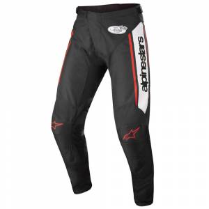 Alpinestars Racer Flagship Black White Red Motocross Pants