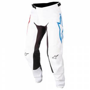 Alpinestars Racer Squad White Red Turquoise Motocross Pants