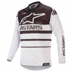 Alpinestars Racer Supermatic White Black Motocross Jersey