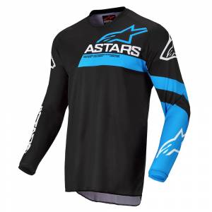 Alpinestars Fluid Chaser Black Blue Neon Motocross Jersey