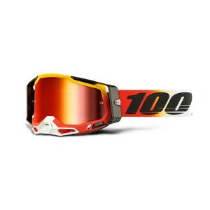 100% Racecraft 2 Goggles Ogusto / Red Mirror Lens