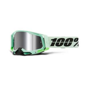 100% Racecraft 2 Goggles Palomar / Silver Mirror Flash Lens