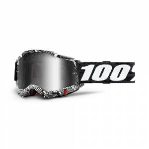 100% Accuri 2 Cobra Silver Mirror Lens Motocross Goggles
