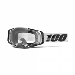 100% Armega Atmos Clear Lens Motocross Goggles