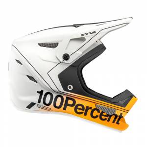 100% Kids Status Carby Silver Mountain Bike Helmet