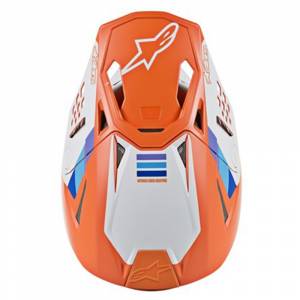 Alpinestars SM8 Contact Orange Motocross Helmet Peak