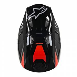 Alpinestars SM8 Radium Black Motocross Helmet Peak