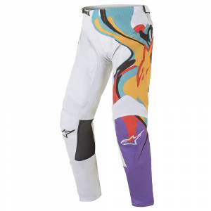 Alpinestars Racer Flagship White Multicolour Motocross Pants 