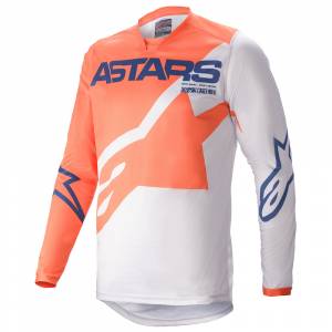 Alpinestars Racer Braap Orange Grey Blue Motocross Jersey