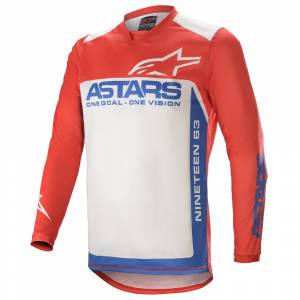 Alpinestars Racer Supermatic Red Blue White Motocross Jersey