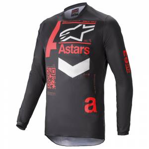 Alpinestars Fluid Chaser Black Red Motocross Jersey