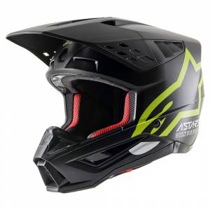 Alpinestars Supertech SM5 Compass Black Yellow Fluo Motocross Helmet