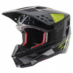 Alpinestars Supertech SM5 Rover Anthracite Yellow Camo Motocross Helmet