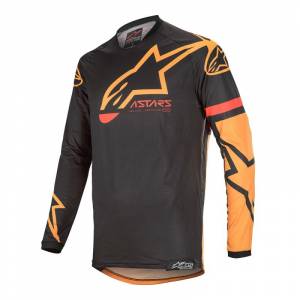 Alpinestars Racer Tech Compass Black Orange Motocross Jersey