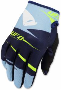 UFO Hydra Blue Motocross Gloves