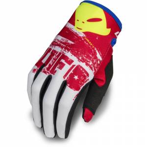 UFO Draft White Red Motocross Gloves