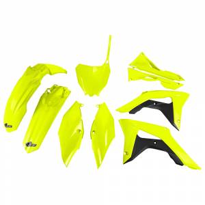 UFO Honda CRF 250R (18-21) 450R (17-20) Neon Yellow Plastic Kit / Airbox Covers