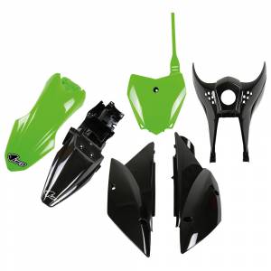 UFO Plastic Kit Kawasaki KLX 110 Monster Energy Edition