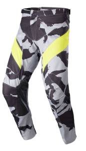 Alpinestars Racer Tactical Cast Gray Camo Yellow Fluo Motocross Adult Pants 