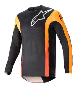 Alpinestars Techstar Sein Black Hot Orange Motocross Adult Jersey 