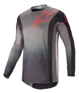 Alpinestars Techstar Sein Black Neon Red Motocross Adult Jersey 