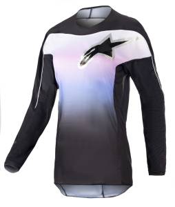 Alpinestars Stella Fluid Black Frozen Purple Motocross Adult Jersey