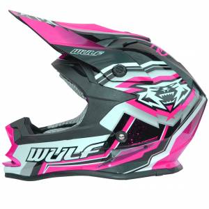 Wulfsport Kids Vantage Pink Motocross Helmet