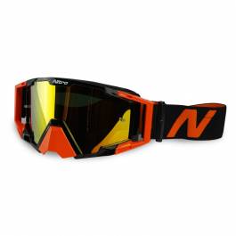 Nitro NV-100 Orange Gold Mirror Lens Motocross Goggle | MD Racing Products