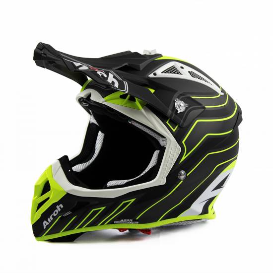 Airoh Aviator Ace Art Black Matt Helmet | MD Racing Products