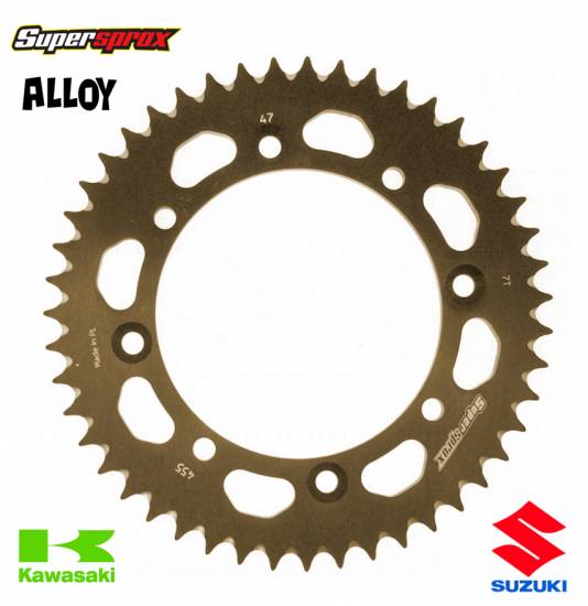 Supersprox Rear Sprocket Kawasaki KX Suzuki RM - Bronze